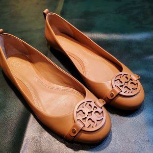 Tory Burch Gabriel Ballet Flat Tiramisu Tan 8